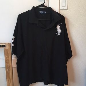 Ralph Lauren, 4xl black polo shirt.